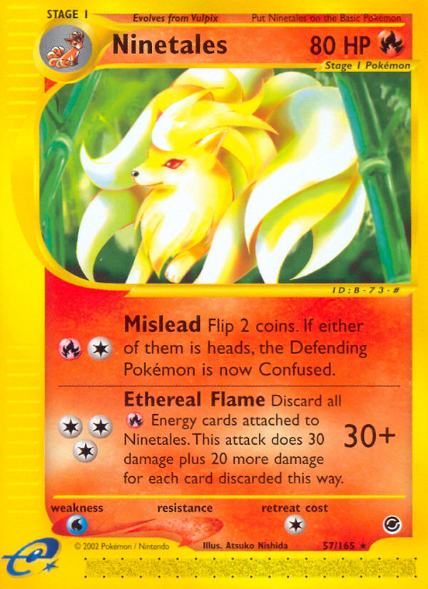 Ninetales (57/165) [Expedition: Base Set] | The Gaming-Verse