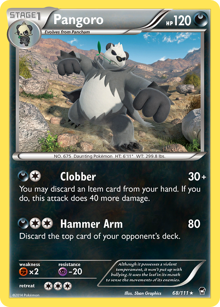 Pangoro (68/111) [XY: Furious Fists] | The Gaming-Verse