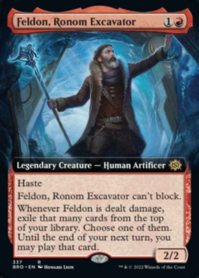 Feldon, Ronom Excavator (Extended Art) [The Brothers' War] | The Gaming-Verse