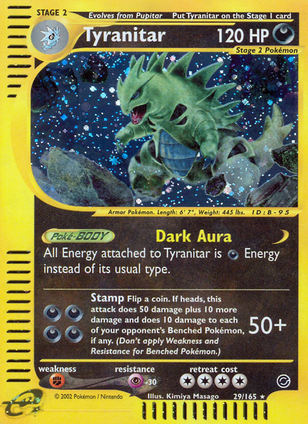 Tyranitar (29/165) [Expedition: Base Set] | The Gaming-Verse