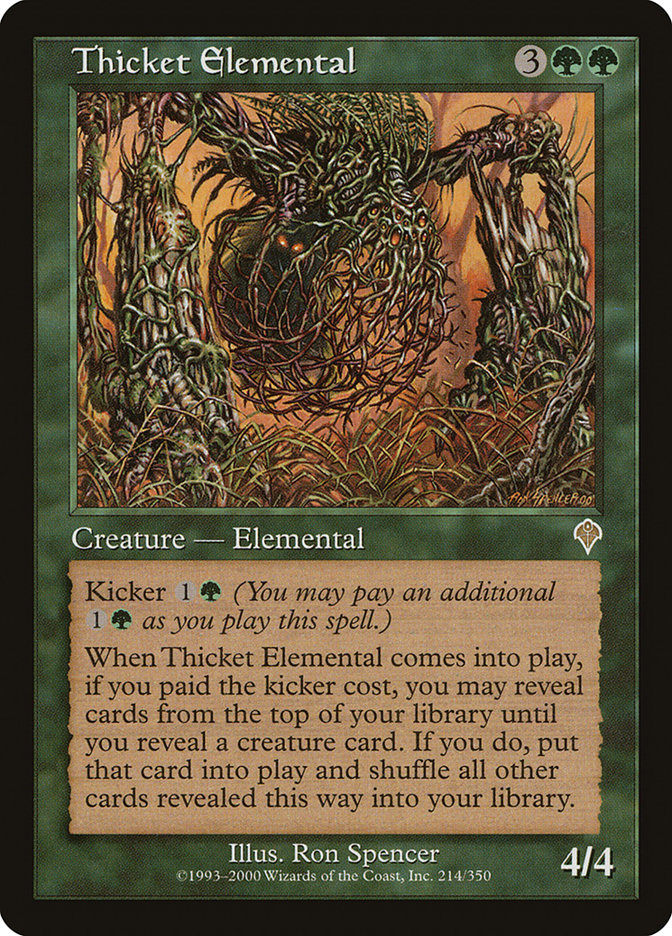 Thicket Elemental [Invasion] | The Gaming-Verse