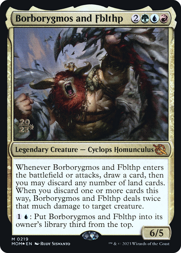 Borborygmos and Fblthp [March of the Machine Prerelease Promos] | The Gaming-Verse