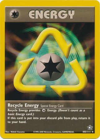 Recycle Energy (105/111) [Neo Genesis Unlimited] | The Gaming-Verse