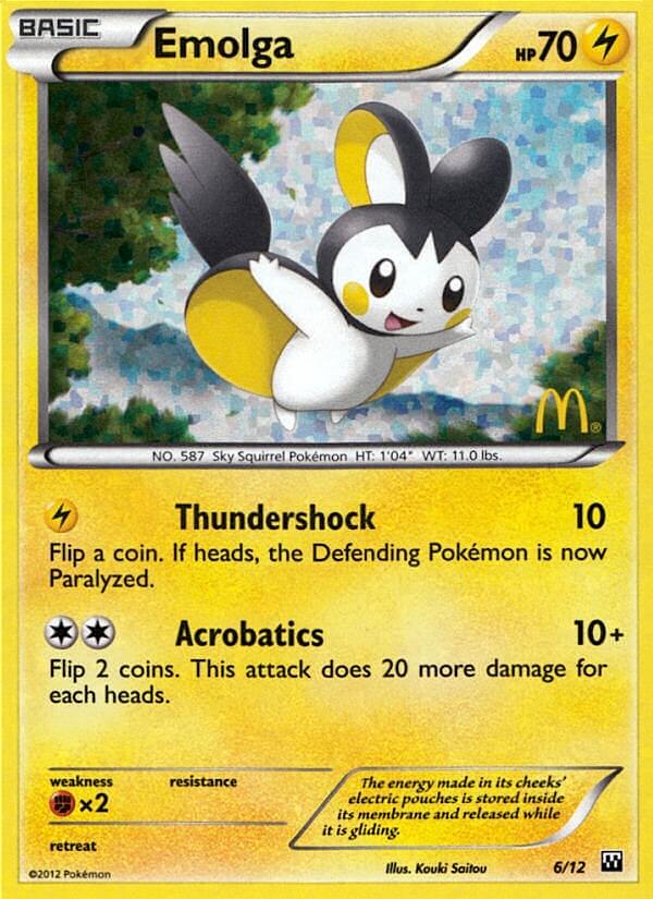 Emolga (6/12) [McDonald's Promos: 2012 Collection] | The Gaming-Verse