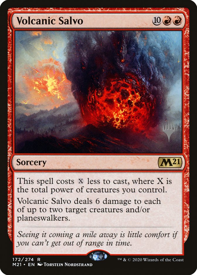 Volcanic Salvo (Promo Pack) [Core Set 2021 Promos] | The Gaming-Verse