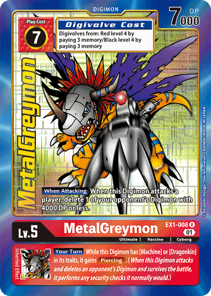 MetalGreymon [EX1-008] (Alternate Art) [Classic Collection] | The Gaming-Verse