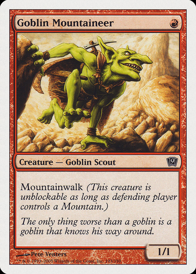 Goblin Mountaineer [Ninth Edition] | The Gaming-Verse