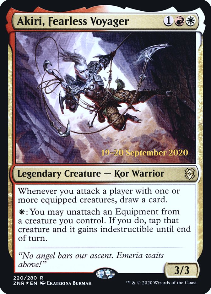 Akiri, Fearless Voyager  [Zendikar Rising Prerelease Promos] | The Gaming-Verse