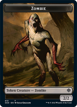 Zombie // Zombie Army Double-Sided Token [Starter Commander Decks] | The Gaming-Verse