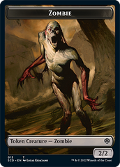 Zombie // Zombie Army Double-Sided Token [Starter Commander Decks] | The Gaming-Verse