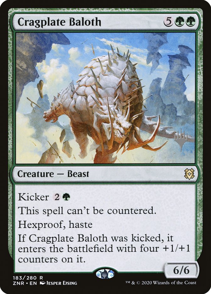 Cragplate Baloth (Promo Pack) [Zendikar Rising Promos] | The Gaming-Verse