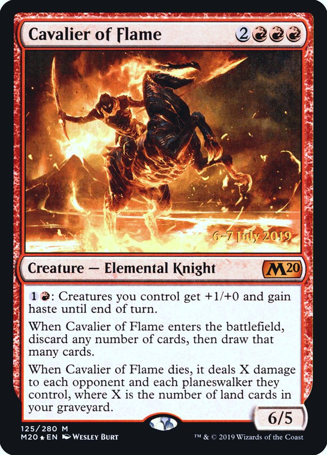 Cavalier of Flame  [Core Set 2020 Prerelease Promos] | The Gaming-Verse