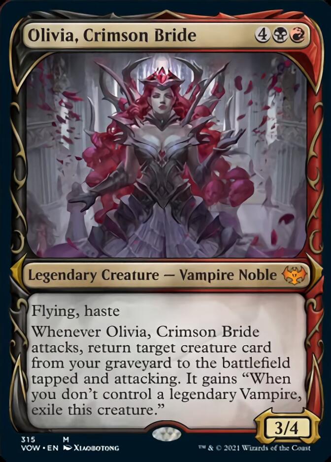 Olivia, Crimson Bride (Showcase Fang Frame) [Innistrad: Crimson Vow] | The Gaming-Verse