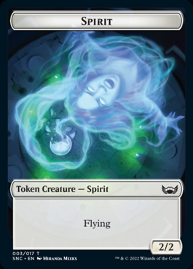 Devil // Spirit Double-sided Token [Streets of New Capenna Tokens] | The Gaming-Verse