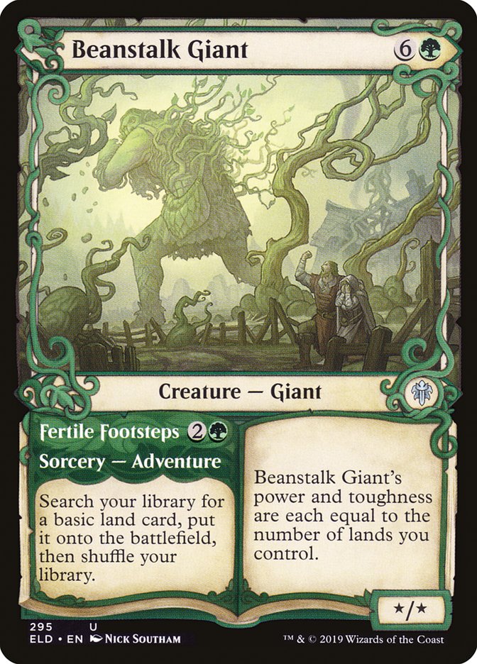 Beanstalk Giant // Fertile Footsteps (Showcase) [Throne of Eldraine] | The Gaming-Verse