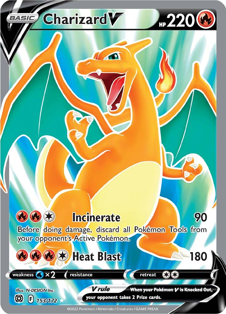 Charizard V (153/172) [Sword & Shield: Brilliant Stars] | The Gaming-Verse