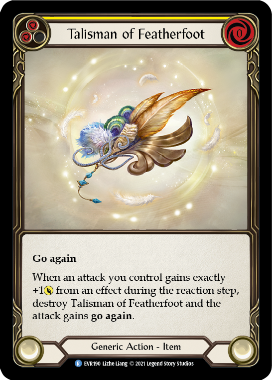 Talisman of Featherfoot [EVR190] (Everfest)  1st Edition Cold Foil | The Gaming-Verse