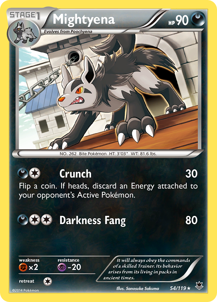 Mightyena (54/119) [XY: Phantom Forces] | The Gaming-Verse