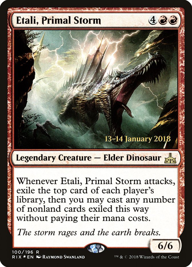 Etali, Primal Storm (Prerelease) [Rivals of Ixalan Prerelease Promos] | The Gaming-Verse