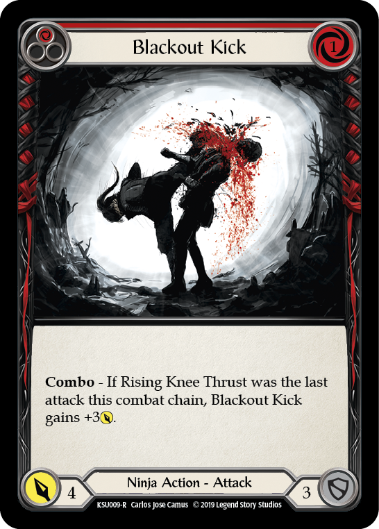 Blackout Kick (Red) [KSU009-R] 1st Edition Normal | The Gaming-Verse