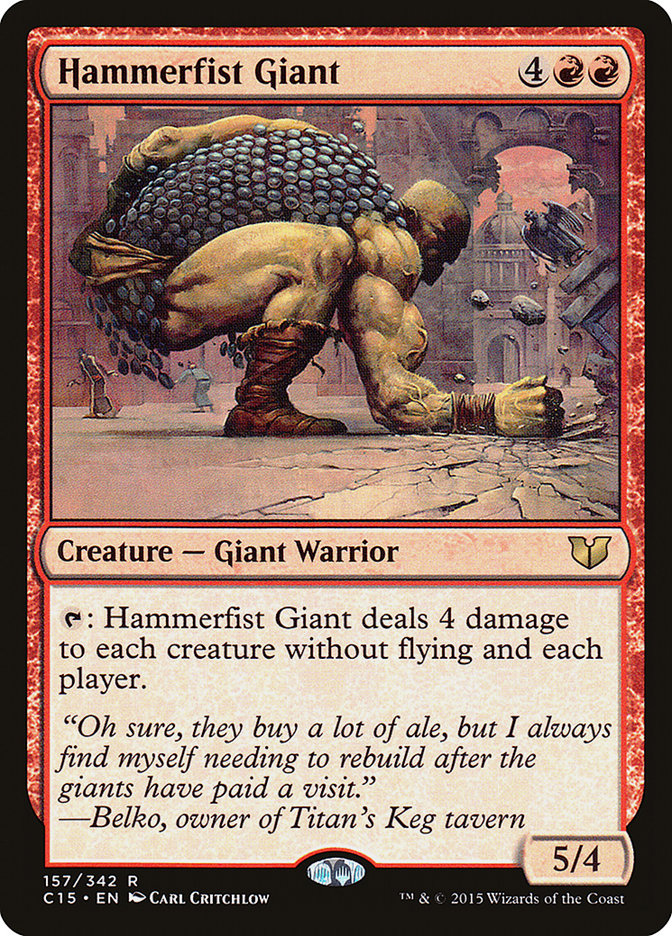 Hammerfist Giant [Commander 2015] | The Gaming-Verse