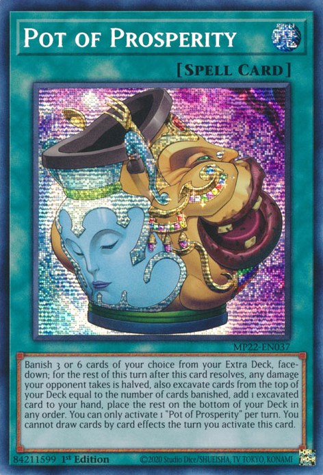 Pot of Prosperity [MP22-EN037] Prismatic Secret Rare | The Gaming-Verse