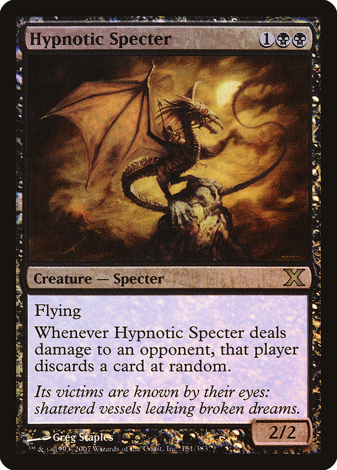 Hypnotic Specter (Premium Foil) [Tenth Edition] | The Gaming-Verse