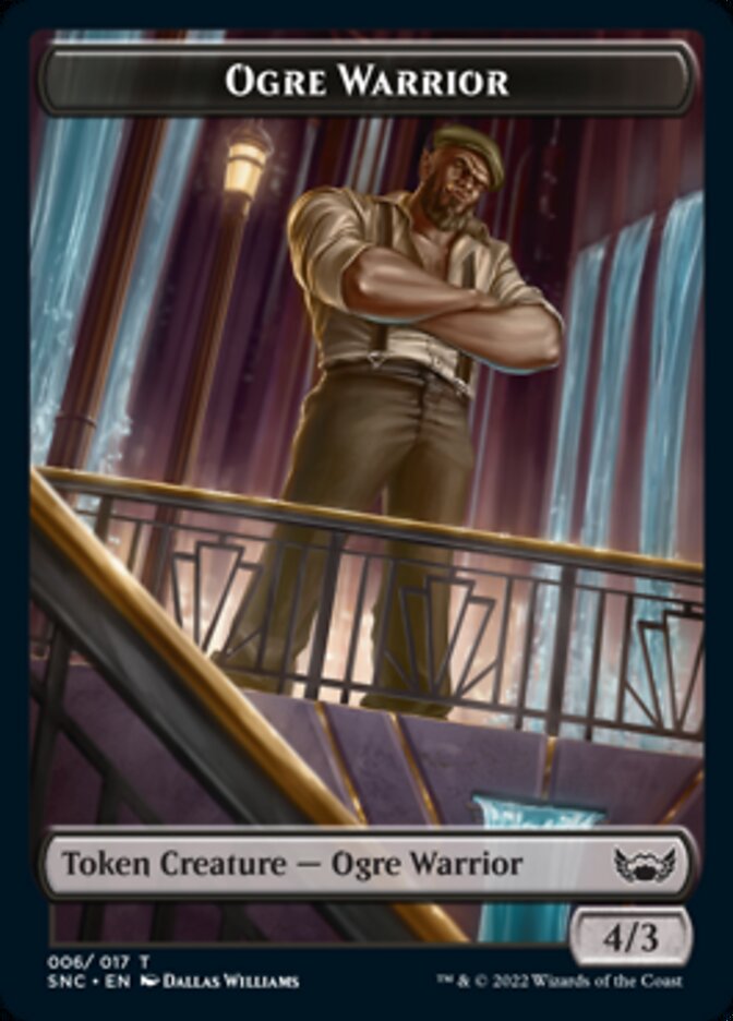 Ogre Warrior // Copy Double-sided Token [Streets of New Capenna Tokens] | The Gaming-Verse