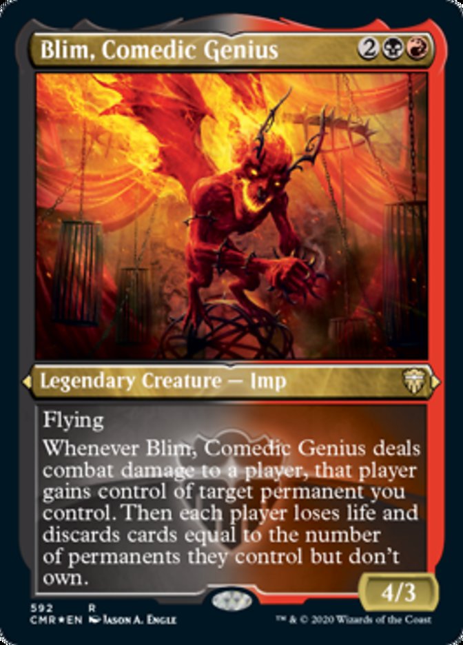 Blim, Comedic Genius [Commander Legends Etched] | The Gaming-Verse