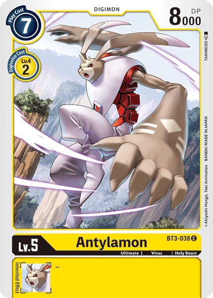 Antylamon [BT3-038] [Release Special Booster Ver.1.5] | The Gaming-Verse