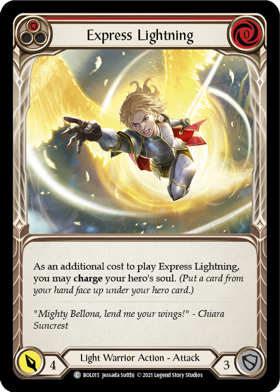 Express Lightning (Red) [BOL015] (Monarch Boltyn Blitz Deck) | The Gaming-Verse