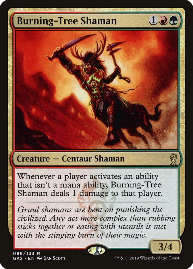 Burning-Tree Shaman [Ravnica Allegiance Guild Kit] | The Gaming-Verse