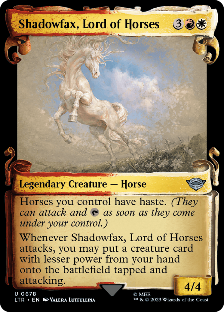 Shadowfax, Lord of Horses [The Lord of the Rings: Tales of Middle-Earth Showcase Scrolls] | The Gaming-Verse