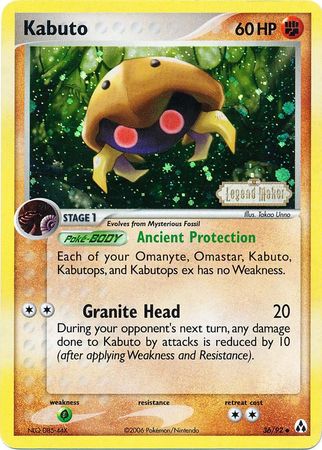 Kabuto (36/92) (Stamped) [EX: Legend Maker] | The Gaming-Verse