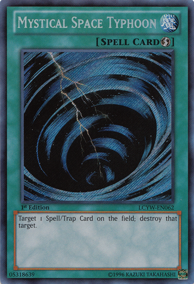 Mystical Space Typhoon [LCYW-EN062] Secret Rare | The Gaming-Verse