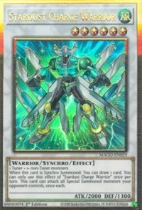 Stardust Charge Warrior [MAGO-EN029] Gold Rare | The Gaming-Verse