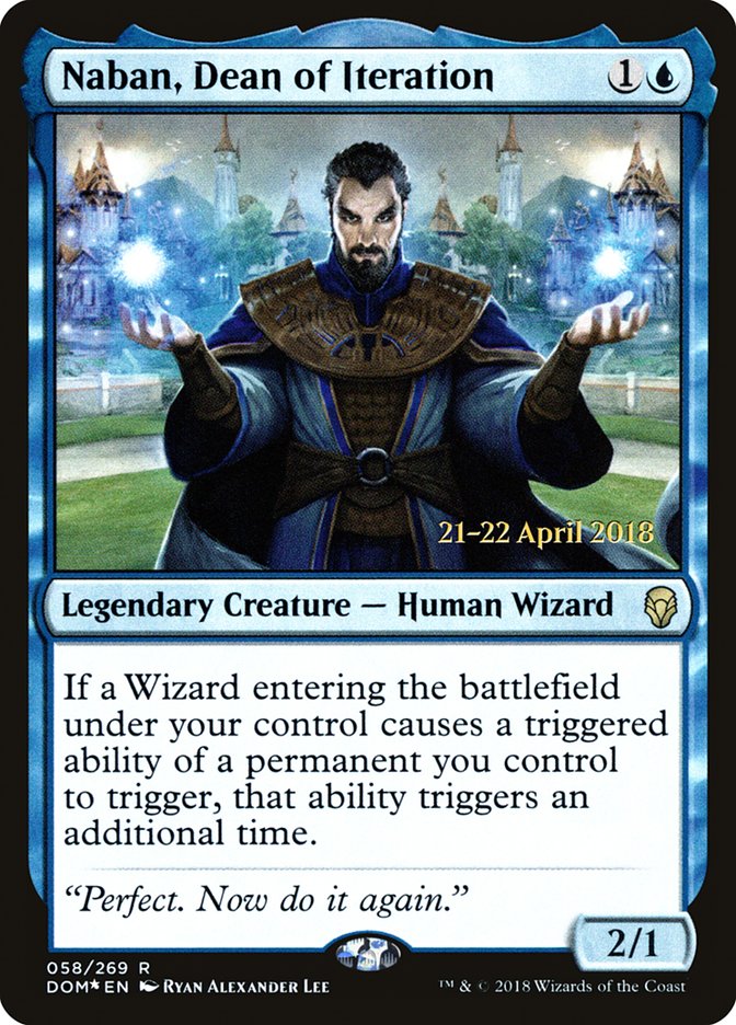 Naban, Dean of Iteration  (Prerelease) [Dominaria Prerelease Promos] | The Gaming-Verse