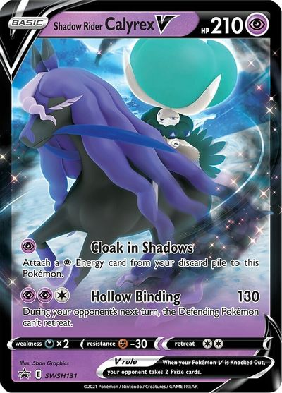 Shadow Rider Calyrex V (SWSH131) (Jumbo Card) [Sword & Shield: Black Star Promos] | The Gaming-Verse