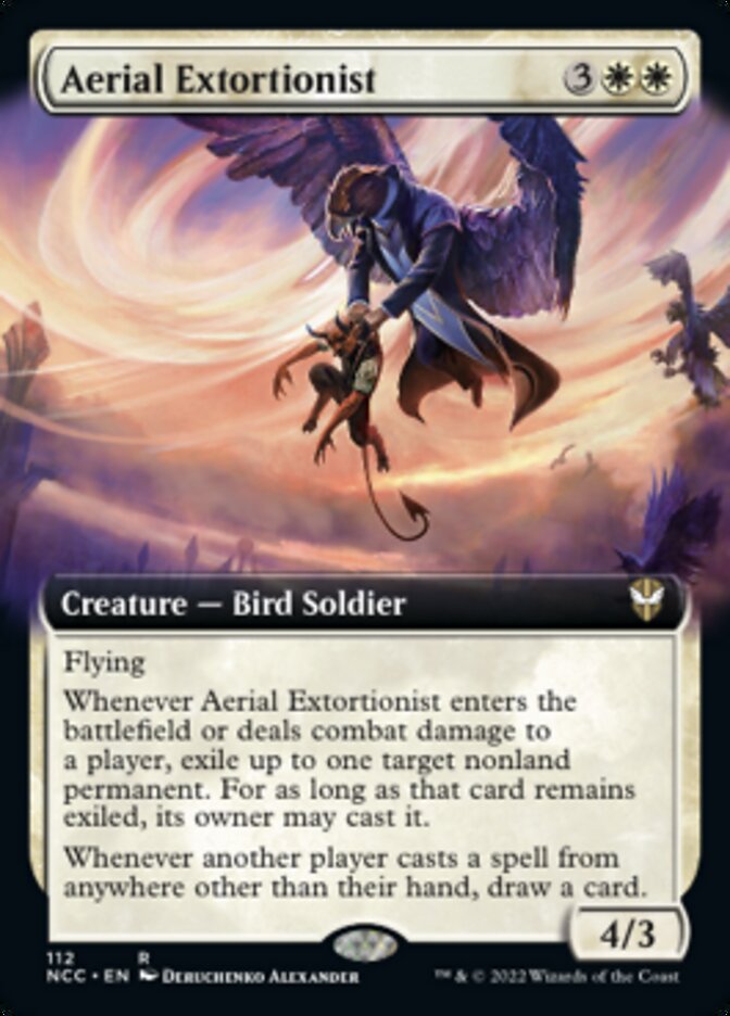 Aerial Extortionist (Extended Art) [Streets of New Capenna Commander] | The Gaming-Verse