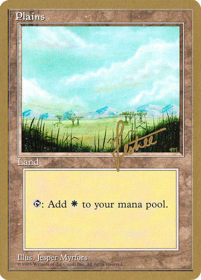 Plains (bl365) (Bertrand Lestree) [Pro Tour Collector Set] | The Gaming-Verse