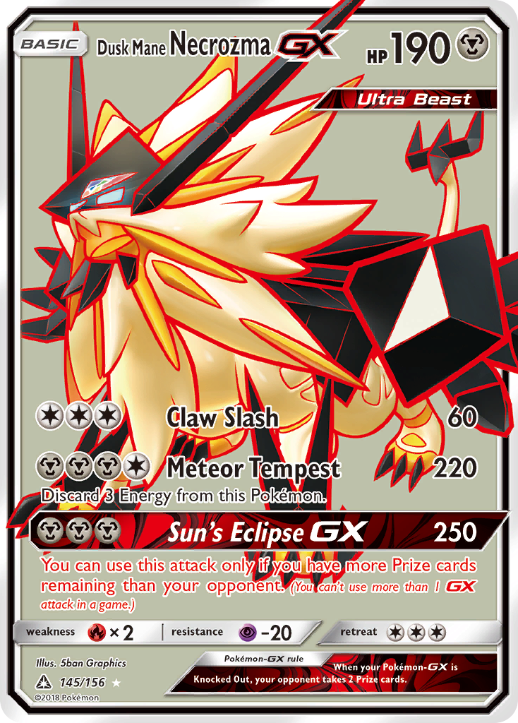 Dusk Mane Necrozma GX (145/156) [Sun & Moon: Ultra Prism] | The Gaming-Verse