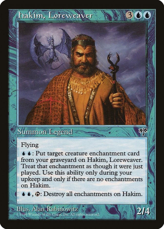 Hakim, Loreweaver [Mirage] | The Gaming-Verse