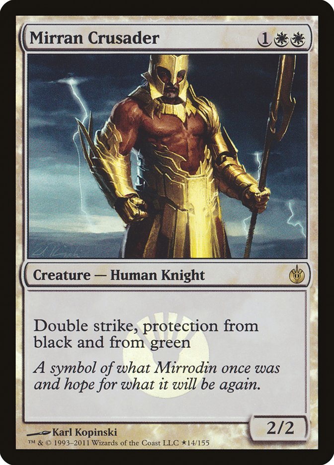 Mirran Crusader (Buy-A-Box) [Mirrodin Besieged Promos] | The Gaming-Verse