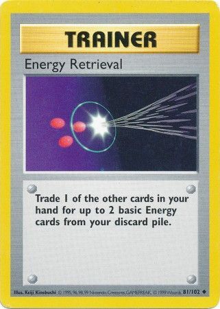 Energy Retrieval (81/102) [Base Set Shadowless Unlimited] | The Gaming-Verse