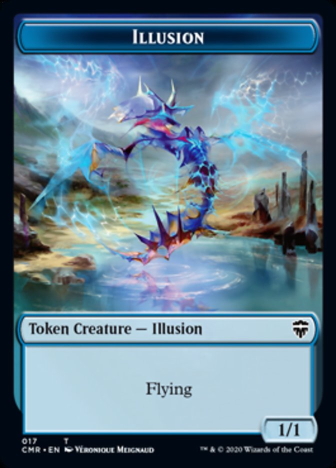 Illusion // Saproling Token [Commander Legends Tokens] | The Gaming-Verse