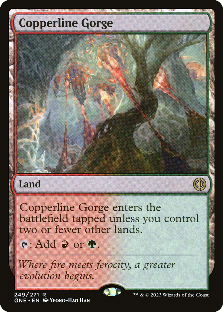 Copperline Gorge [Phyrexia: All Will Be One] | The Gaming-Verse