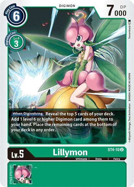 Lillymon [ST4-10] [Starter Deck: Giga Green] | The Gaming-Verse