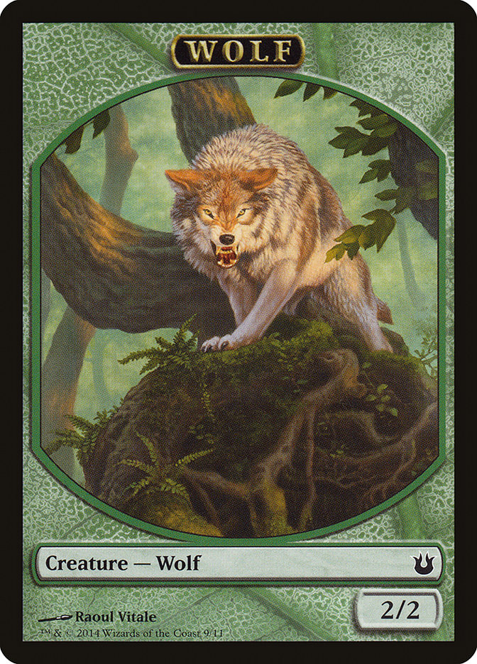 Wolf [Born of the Gods Tokens] | The Gaming-Verse