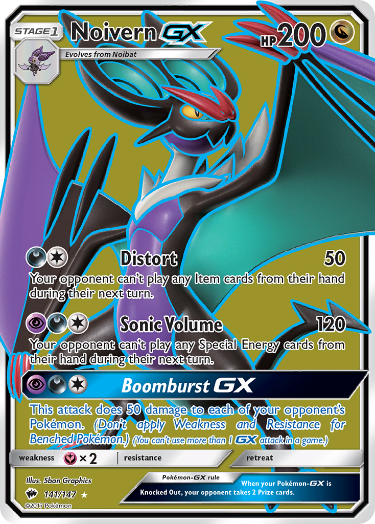 Noivern GX (141/147) [Sun & Moon: Burning Shadows] | The Gaming-Verse