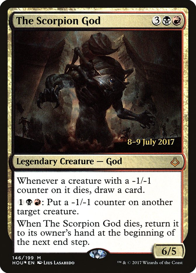 The Scorpion God  (Prerelease) [Hour of Devastation Prerelease Promos] | The Gaming-Verse